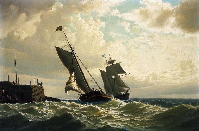 William Bradford Making Harbor